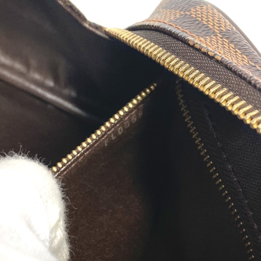 LOUIS VUITTON Authentic Brown Damier Canvas Pouch - Picture 12 of 16